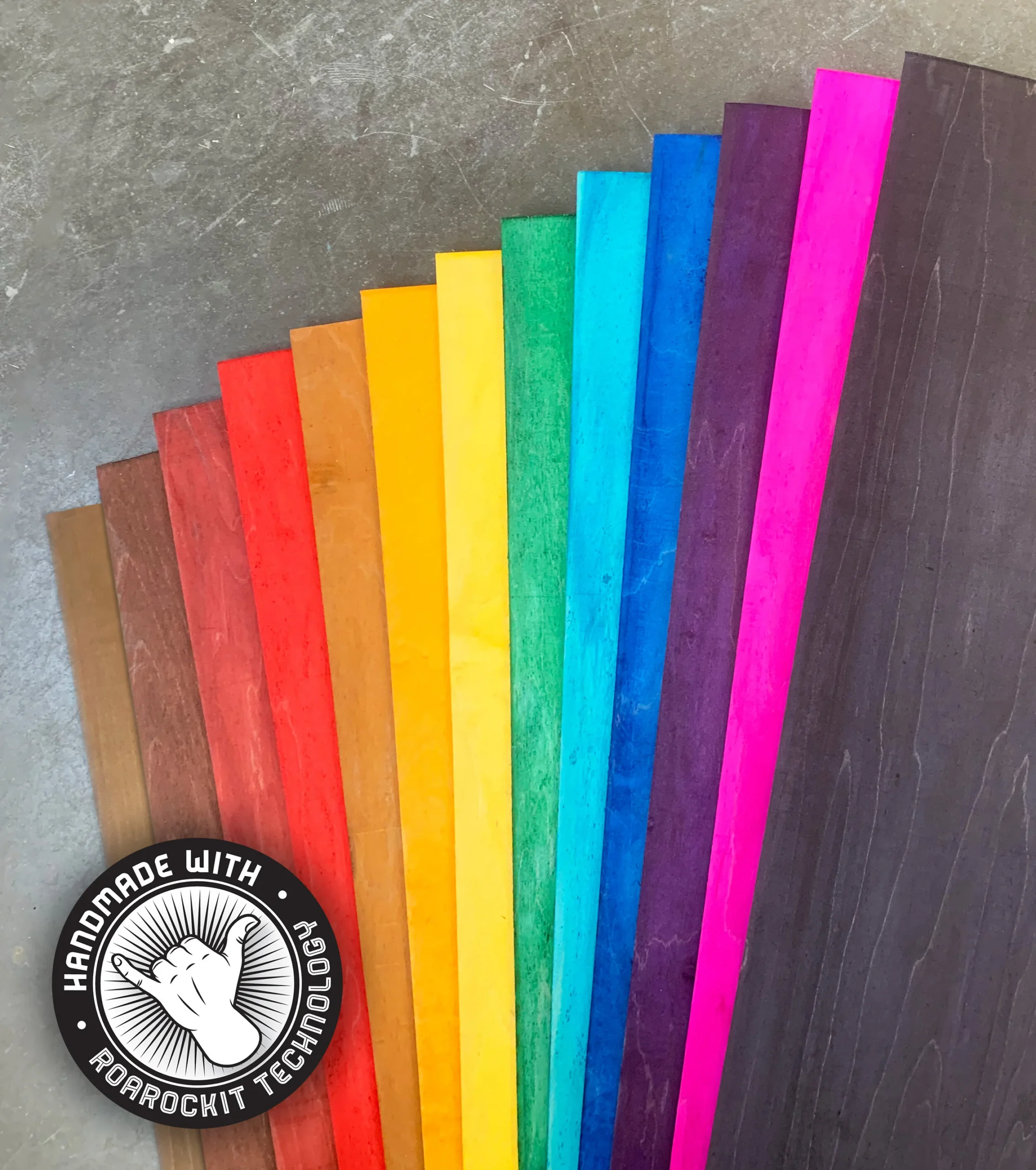 colored wood veneer sheets