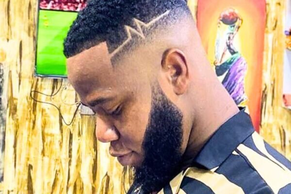 black mens haircut fade