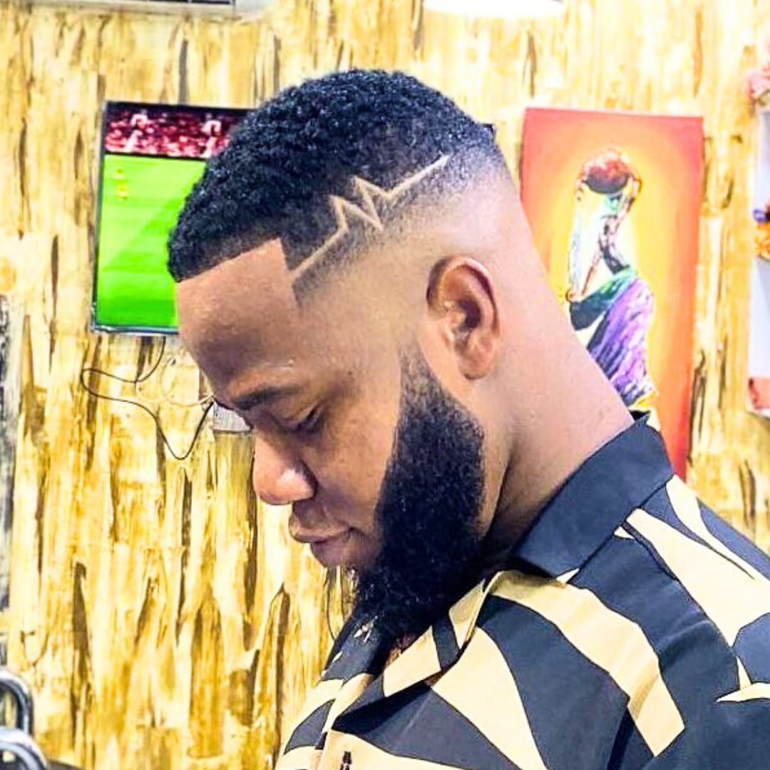 black mens haircut fade